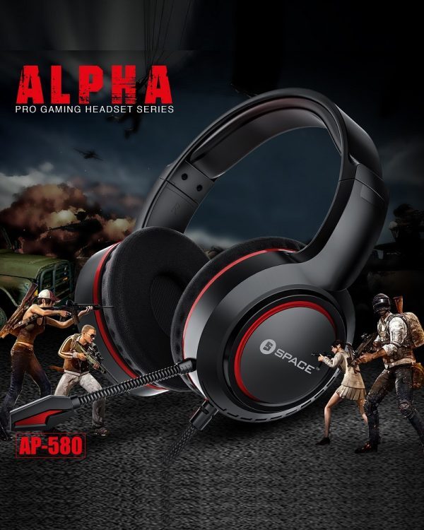 Space Alpha AP580 Pro Gaming Headphone with Low Latency Tech