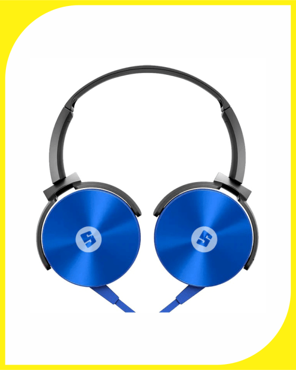 Space EN570 Encore Deluxe Headphones fashion forward (Blue Color) - Image 3