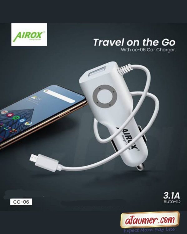 Airox CC06 16W Type C Fast Car Charger - Image 2