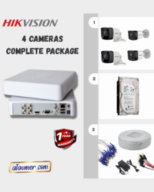 HIKVISION 2MP 4 EXIPF CCTV Cameras Complete Package