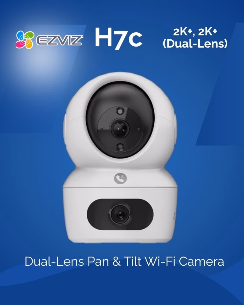 EZVIZ H7c 2K⁺ & 2K⁺ Dual-Lens Pan & Tilt Wi-Fi Camera