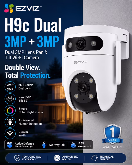 EZVIZ H9c Dual 3MP+3MP Dual-Lens Wi-Fi Camera