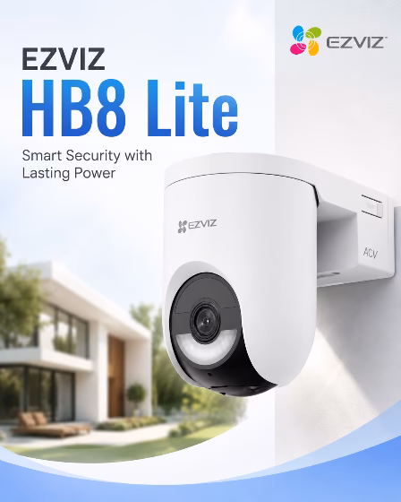 EZVIZ HB8 Lite Battery-Powered Pan & Tilt Wi-Fi Camera